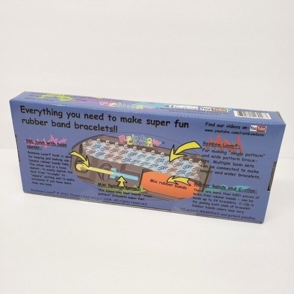 Rainbow Loom Rubber Band Bracelet Making Kit 600+ Rubber Bands Included - Picture 2 of 3